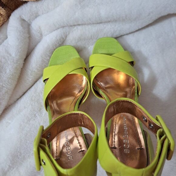 BCBGeneration Lime Heels in Box worn once. - Picture 10 of 16